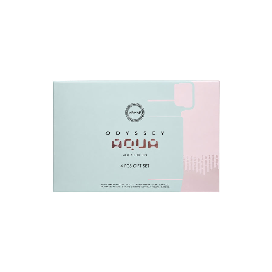 Set Armaf Odyssey Aqua Edition – EDP 100ml + Kit Completo (4 Piezas)